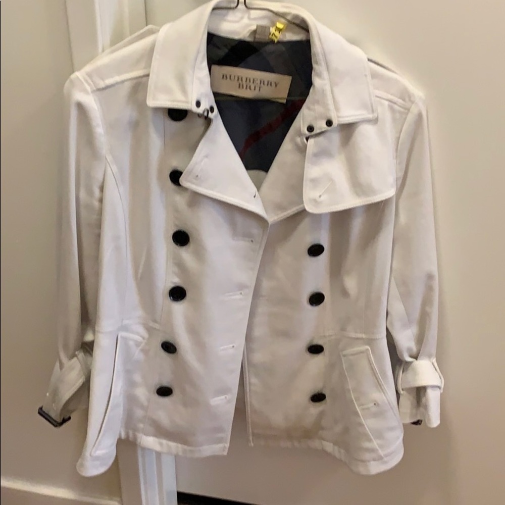 White burberry jacket